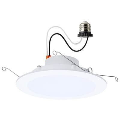 Satco 10Wled/Dlr/6/Cct-Sel/Wf/Rnd/Wh - Matte White by Satco