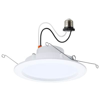 Satco 10Wled/Dlr/6/Cct-Sel/Wr/Rnd/Wh - Matte White