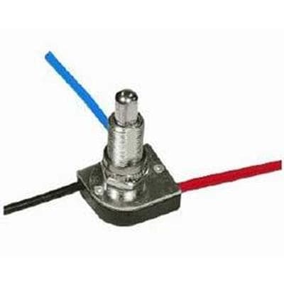 Satco Nickel Finish 3 Way Push Switch - Nickel Plated