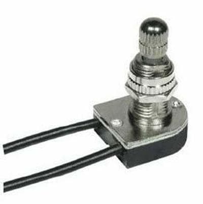 Satco Nickel Finish Rotary On/off Switch 5 - Nickel Plated