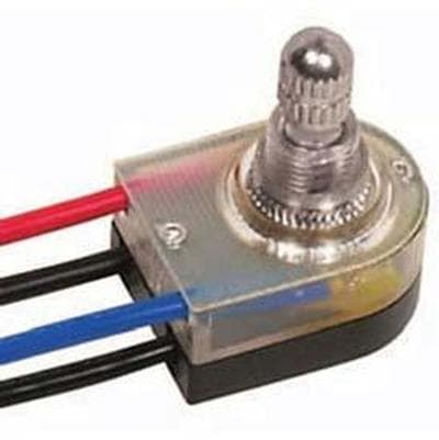 Satco Brass Finish 3 Way Rotary Switch - Brass Plated by Satco