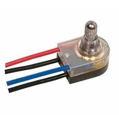 Satco Nickel Finish On/off Rotary Switch Light - Nickel Plated