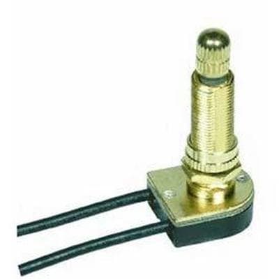 Satco Brass Finish On/off Rotary Switch 1-1/8'' - Brass Plated by Satco