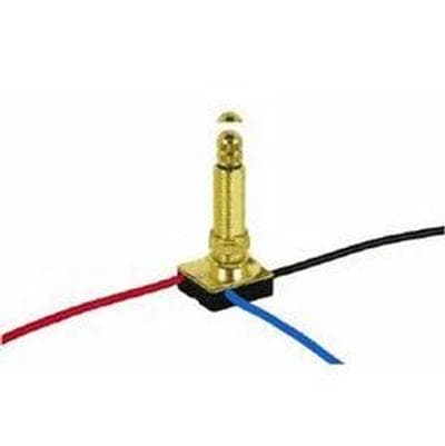 Satco Brass Finish 3 Way Rotary Switch 1-1/8'' - Brass Plated