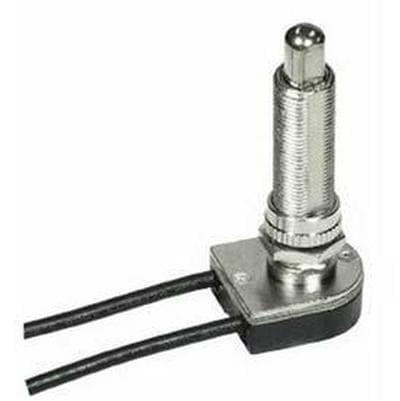 Satco Nickel Finish On/off Push Switch 1-1/2'' - Nickel Plated