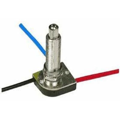 Satco Nickel Finish 3 Way Push Switch 1-1/2'' - Nickel Plated by Satco