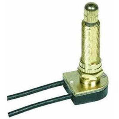Satco Brass Finish On/off Rotary Switch 1-1/2'' - Brass Plated by Satco