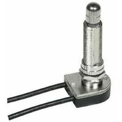 Satco Nickel Finish On/off Rotary Switch 1-1/2'' - Nickel Plated by Satco