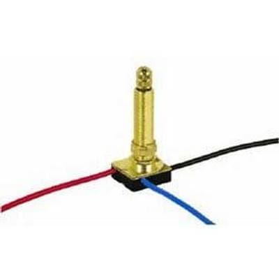 Satco Brass Finish 3 Way Rotary Switch 1-1/2'' - Brass Plated