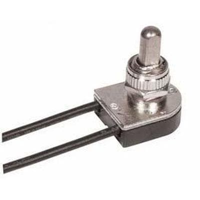 Satco On/off Push Switch Nickel Finish - Nickel Plated