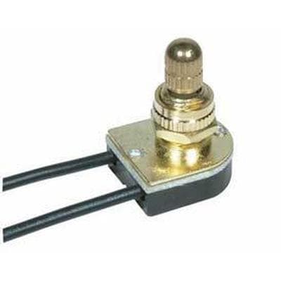 Satco Brass Rotary Switch - Brass Plated