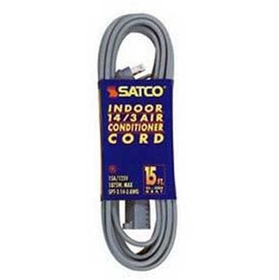 Satco 15 Ft 14-3 Spt-3 Gray Air Cond