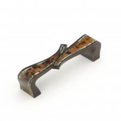 Schaub and Company Avalon Bay,folded Pull,imperial Shell and Penshell Inlaid On Solid Brass,dark... by Schaub And Company