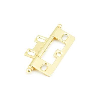 Schaub and Company Hinge, Ball Tip Non-mortise - Polished Brass