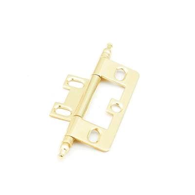Schaub and Company Hinge, Minaret Tip Non-mortise - Polished Brass by Schaub And Company