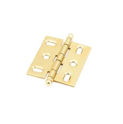 Schaub and Company Hinge, Ball Tip Mortise - Polished Brass