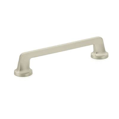 Schaub and Company Pull, Round Bases, Satin Nickel, 6'' Cc