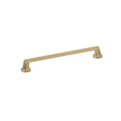 Schaub and Company Pull, Round Bases, Brushed Bronze, 10'' Cc