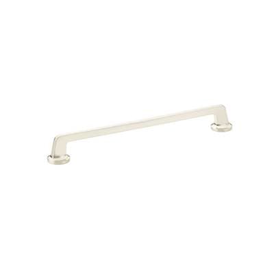 Schaub and Company Pull, Round Bases, Brushed Nickel, 10'' Cc