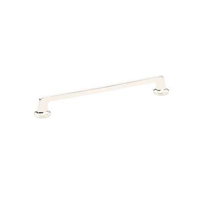 Schaub and Company Pull, Round Bases, Polished Nickel, 10'' Cc