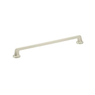 Schaub and Company Pull, Round Bases, Satin Nickel, 12'' Cc