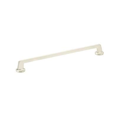 Schaub and Company Pull, Round Bases, Brushed Nickel, 12'' Cc by Schaub And Company