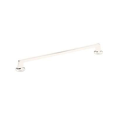 Schaub and Company Pull, Round Bases, Polished Nickel, 12'' Cc