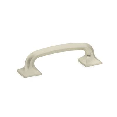 Schaub and Company Pull, Square Bases, Satin Nickel, 3-1/2'' Cc