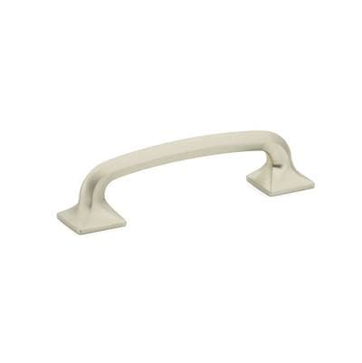 Schaub and Company Pull, Square Bases, Satin Nickel, 4'' Cc