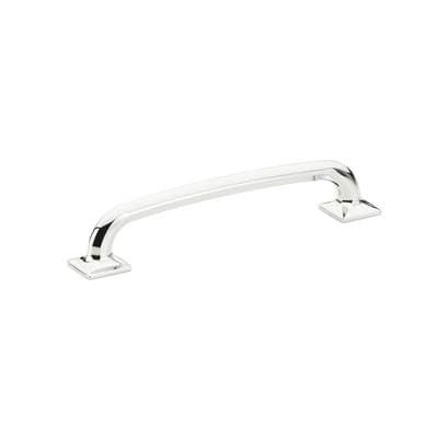 Schaub and Company Pull, Square Bases, Polished Chrome, 6'' Cc