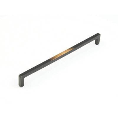 Schaub and Company Appliance Pull, Antique Bronze, 12'' Cc by Schaub And Company