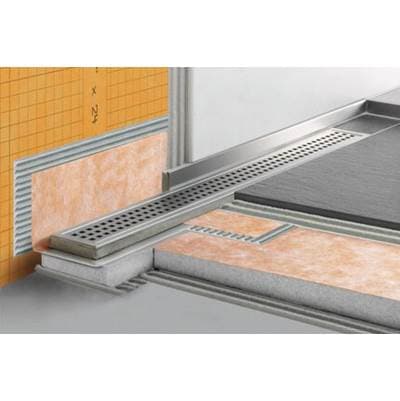 Schluter Kerdi-Line 3/4'' Frame 56'' Solid Grate Mgs - Matte Black | Matte Black