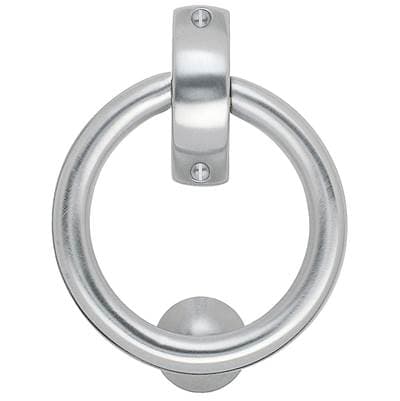 Smedbo Finnish Ring Knocker, Br Chr. - Brushed Chrome