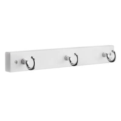 Smedbo Rack 3 Hook Polished Chrome/white Mdf by Smedbo