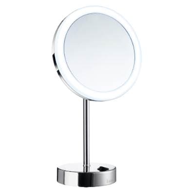 Smedbo LED Battery Operated Make-up Mirror - Polished Chrome by Smedbo