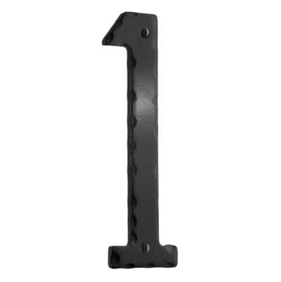 Smedbo Decorative Wrought Iron 6'' House Numeral 1 - Black