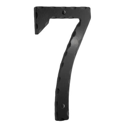 Smedbo Decorative Wrought Iron 6'' House Numeral 7 - Black