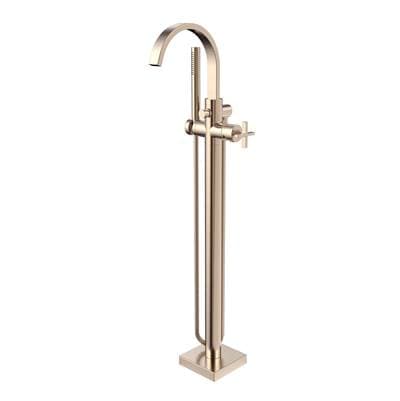 Speakman Free Standing Roman Tub Faucet with Cross Handle BBZ - Brushed Bronze by Speakman