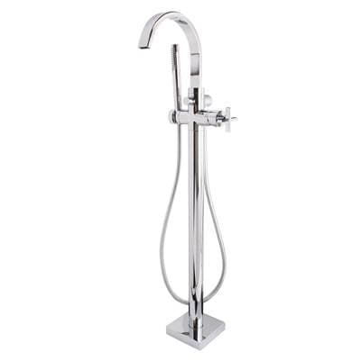 Speakman Free Standing Roman Tub Faucet with Cross Handle PC - Polished Chrome by Speakman