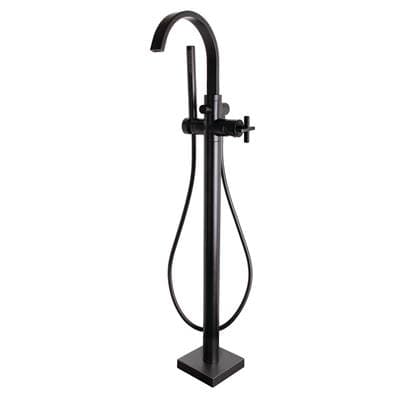 Speakman Free Standing Roman Tub Faucet with Cross Handle MB - Matte Black