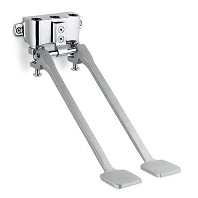 Speakman Wall Mounted Double Foot Pedal - Polished Chrome