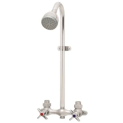Speakman Commander Exposed Shower with Cross Handles - Rough Chrome Plated