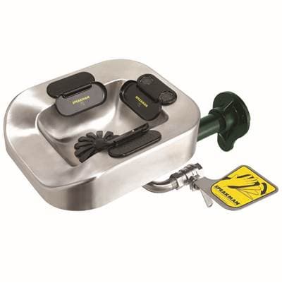 Speakman Optimus SE-1050 Eye And Face Wash Stainless Steel Bowl Wall Mount System with P-Trap - N A by Speakman