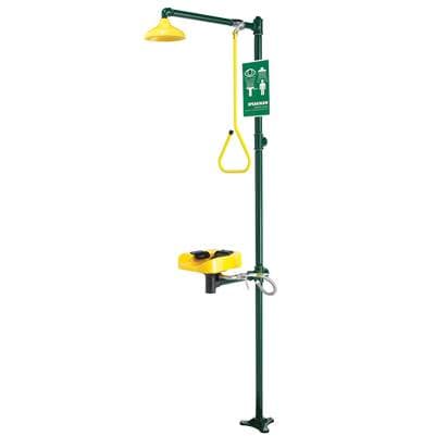 Speakman Optimus SE-1250 Eye And Face Wash SS Bowl Combination Emergency Shower System with Scald Protection by Speakman