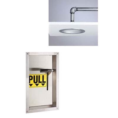 Speakman Lifesaver Ceiling Mounted Horizontal Emergency Shower - Stainless Steel