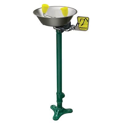 Speakman Traditional Series Eye And Face Wash Stainless Steel Bowl Pedestal Mount System - Durajade Powder Coat by Speakman