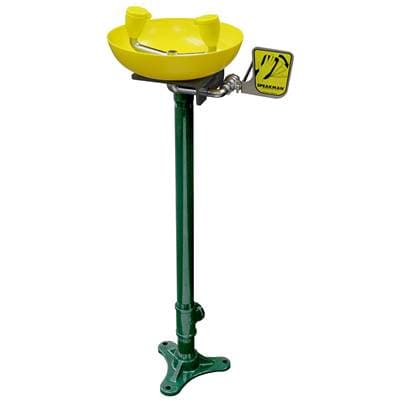 Speakman Traditional Series Eye And Face Wash Plastic Bowl Pedestal Mount System - Durajade Powder Coat