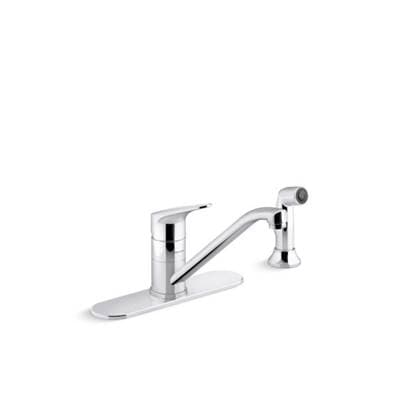 Sterling Plumbing Valtone Single-handle Kitchen Sink Faucet with Sidespray - Polished Chrome