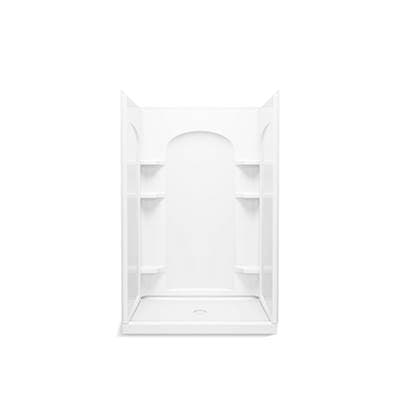 Sterling Plumbing Ensemblee 48 Curve Shower - White by Sterling Plumbing