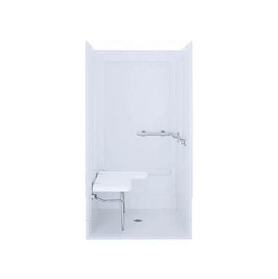 Sterling Plumbing Oc-ss-39 39-5/8'' X 39-3/8'' X 72'' Transfer Shower Stall with Seat On Left,... by Sterling Plumbing